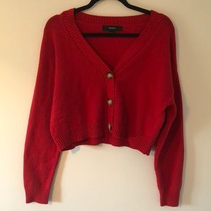 Cherry Red Cropped Sweater !!🍒🍒
